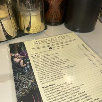 Nostalgia Wine & Jazz Lounge - Drink menu - Wine Bars Near Me - Cincinnati, Ohio Nostalgia Wine & Jazz Lounge - Drink menu - Wine Bars Near Me - Cincinnati, Ohio