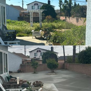 Castillo Landscaping - Before on top; After on bottom - Landscaping Near Me