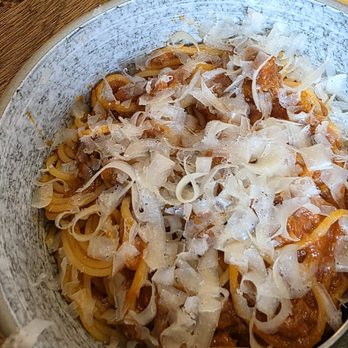 UNA Pizza + Wine - Spaghetti Bolognese - Pizza Near Me - Edmonton, Alberta UNA Pizza + Wine - Spaghetti Bolognese - Pizza Near Me - Edmonton, Alberta