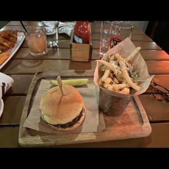 Finneys Crafthouse - Porter Ranch - Bison Burger w/ Truffle Fries - New American Near Me - Porter Ranch, California Finneys Crafthouse - Porter Ranch - Bison Burger w/ Truffle Fries - New American Near Me - Porter Ranch, California