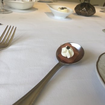 The Grill Room - Amuse-bouche smoked salmon - New American Near Me - New Orleans, Louisiana