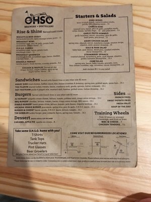 Menu photo 6 OHSO Brewery Phoenix, AZ