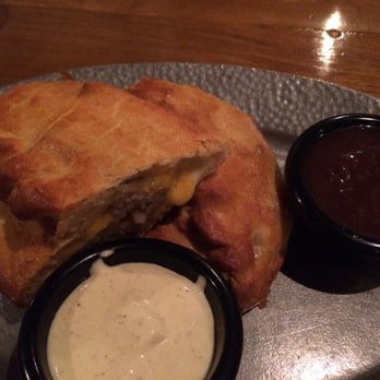 Cornish Pasty - House made pork sausage & two kinds of cheese in the meat & cheese pasty.  One of my favorites! - British Near Me - Las Vegas, Nevada
