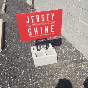 Jersey Shine Moonshine - a sign for jersey shine - Distilleries Near Me - Millville, New Jersey
