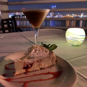 Peohe's - White chocolate raspberry cheesecake and an espresso martini - Seafood Near Me - Coronado, California