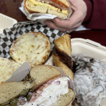 Frankie's NY Bagels - NY bagel with the pizza bagel and pastries in the back - Bagels Near Me - Eureka, California Frankie's NY Bagels - NY bagel with the pizza bagel and pastries in the back - Bagels Near Me - Eureka, California