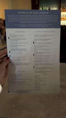 Menu photo 7 Russell's on Lake Ivanhoe Orlando, FL