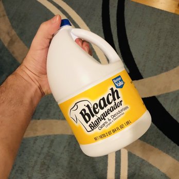 Dumbo Market - a hand holding a gallon of bleach - Grocery Near Me - Brooklyn, New York Dumbo Market - a hand holding a gallon of bleach - Grocery Near Me - Brooklyn, New York