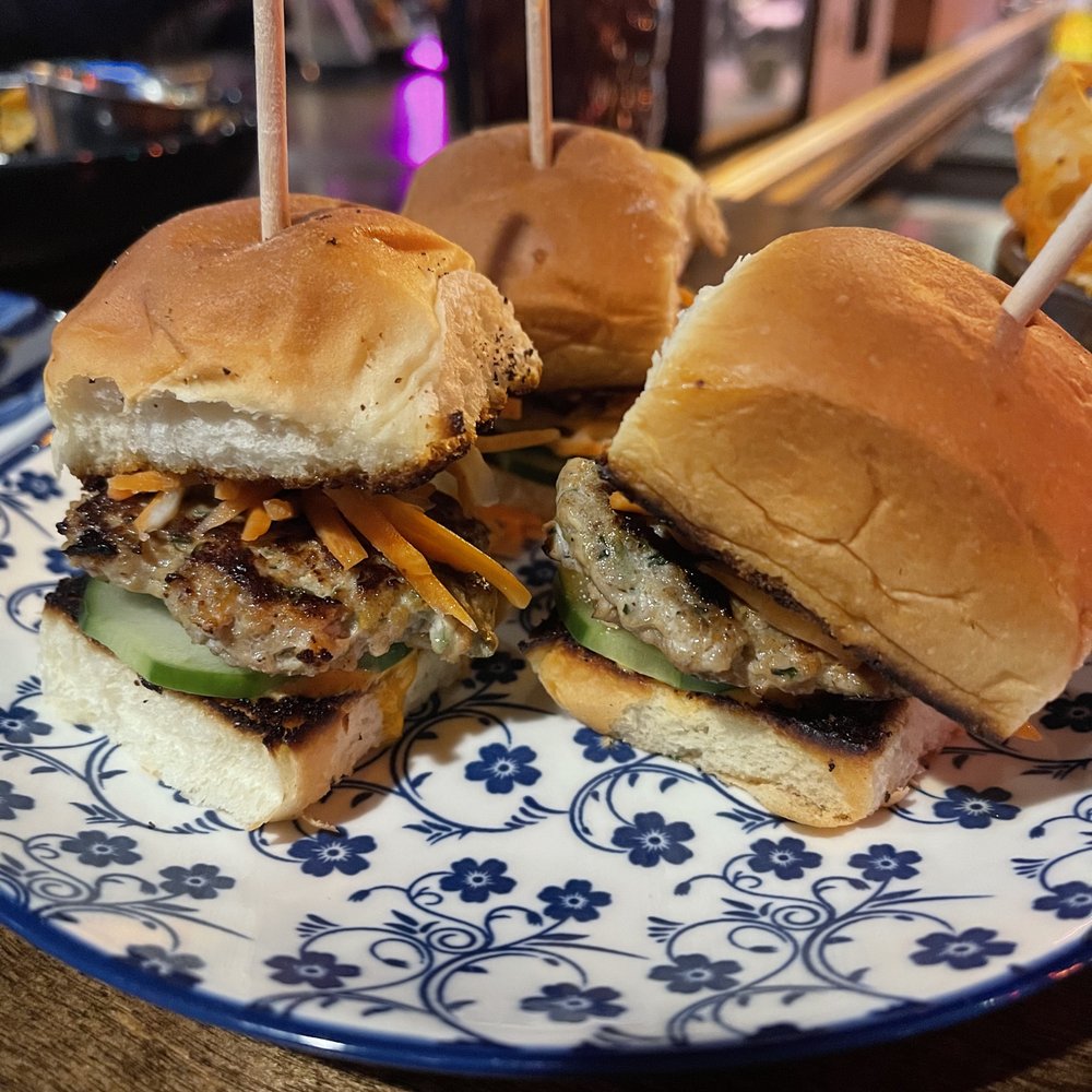Maybe's Lounge - Pork Banh Mi Sliders - Lounges Near Me - Youngsville, Louisiana Maybe's Lounge - Pork Banh Mi Sliders - Lounges Near Me - Youngsville, Louisiana