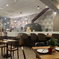 Inside.