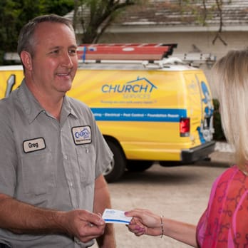 Church Services - Our HVAC technician meeting a customer - Heating & Air Conditioning/HVAC Near Me - Austin, Texas Church Services - Our HVAC technician meeting a customer - Heating & Air Conditioning/HVAC Near Me - Austin, Texas