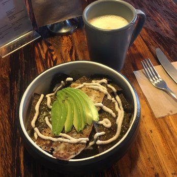 Forever - Chilaquiles and latte with macadamia milk - Vegan Near Me - Ciudad de México, DIF Forever - Chilaquiles and latte with macadamia milk - Vegan Near Me - Ciudad de México, DIF