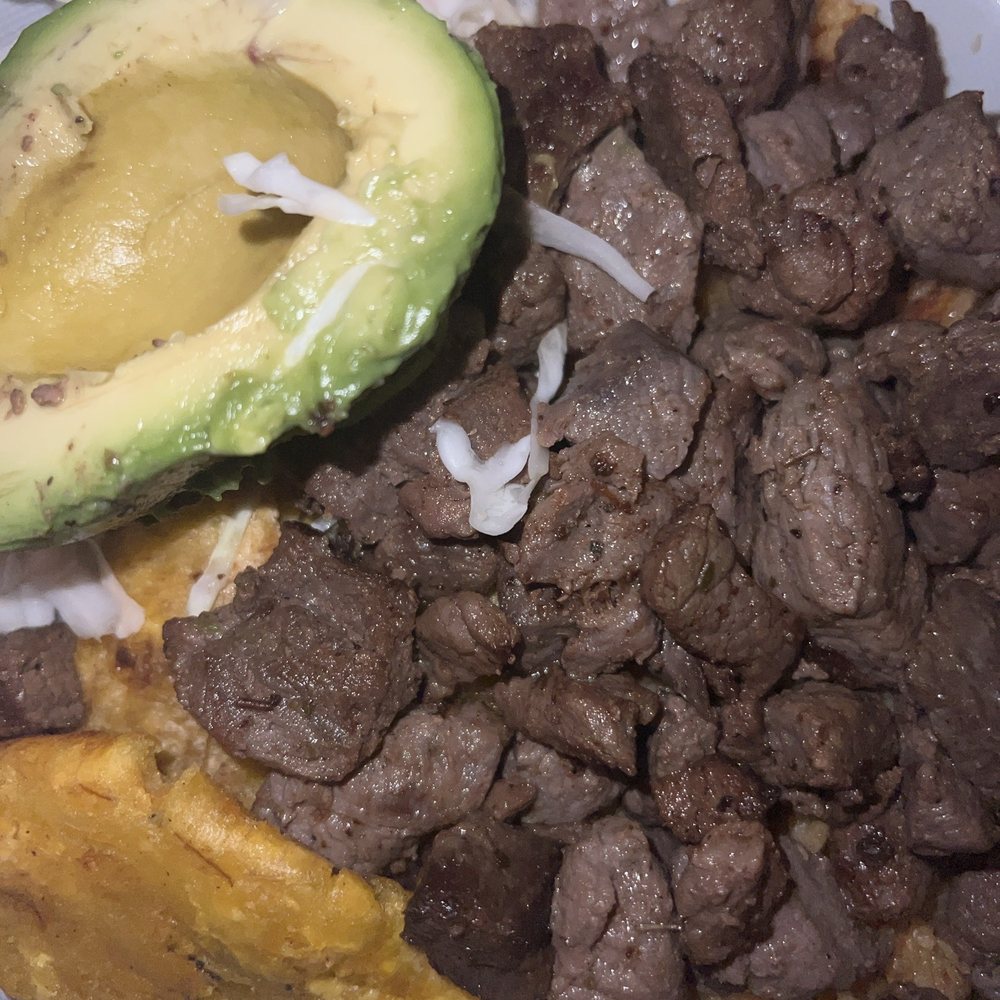 Always order the steak with rice and tostones & don't forget the avocado!