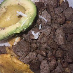 Los Amigos Chimichurry - Always order the steak with rice and tostones & don't forget the avocado!