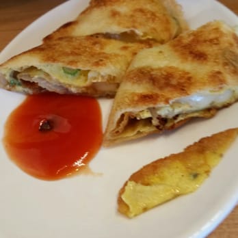 Breakfast ING - Cheesy crepe roll! Delish! - Breakfast & Brunch Near Me - Mississauga, Ontario