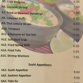 Lemongrass Thai & Sushi - Appetizers from Wynnton Location with Prices as of 3/25/2020 - Sushi Bars Near Me - Columbus, Georgia Lemongrass Thai & Sushi - Appetizers from Wynnton Location with Prices as of 3/25/2020 - Sushi Bars Near Me - Columbus, Georgia