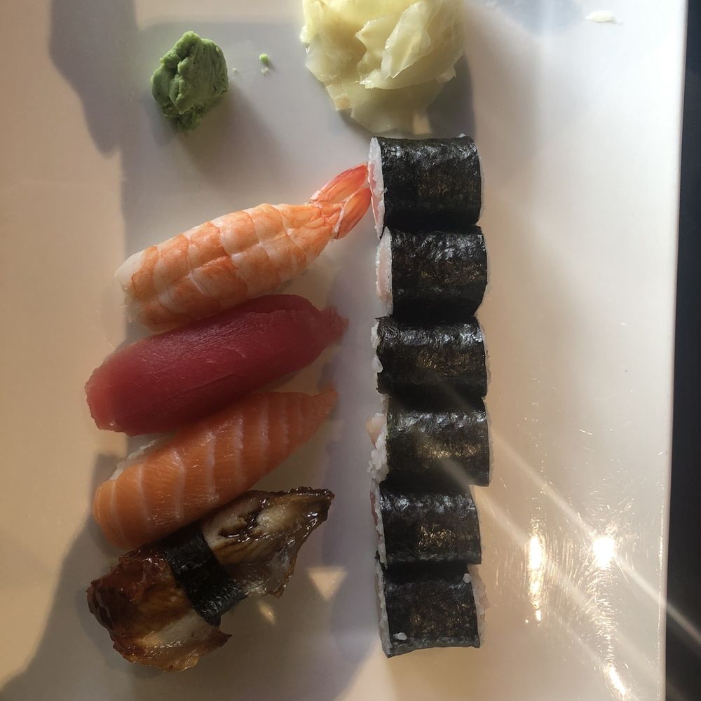 Koi Sushi - Tuna roll and eel , salmon, tuna and shrimp maki - Sushi Bars Near Me - East Haven, Connecticut