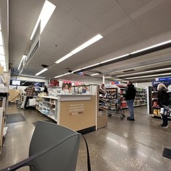 Walgreens - The line to check out up front.