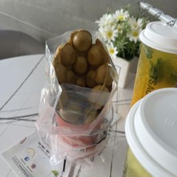 Matcha W. Red Bean Egg Waffle