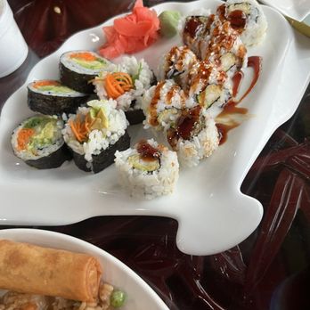 Sushi China Cafe - Veggie roll and Shrimp Tempura Roll - Sushi Bars Near Me - Morrow, Georgia