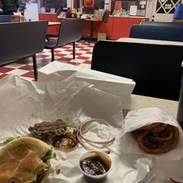 Burger too big!!! Pulled out a patty!! Awesome!!!!