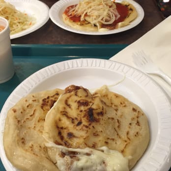 Churrasqueria Genesis Restaurant - Pususas were yummy. Dont forget the red sauce. - Spanish Near Me - Freeport, New York