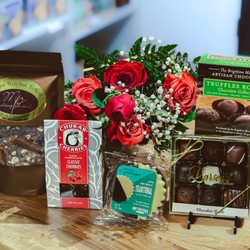NW Food & Gifts - We make custom gift boxes for any occasion. From chocolate to snacks and jewelry. (flowers only available during holidays, wine instore only