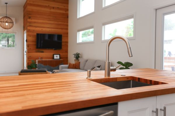 Photo of Greenhome Solutions - Seattle, WA, US. Madrone Butcher Block Countertop - Shoreline, WA DADU by Targa Homes