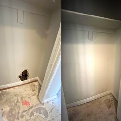 American Drywall Restoration - Before & after demonstrating their superb work.