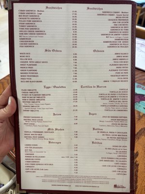 Menu photo 2 Puerto Sagua Restaurant Miami Beach, FL Menu photo 2 Puerto Sagua Restaurant Miami Beach, FL