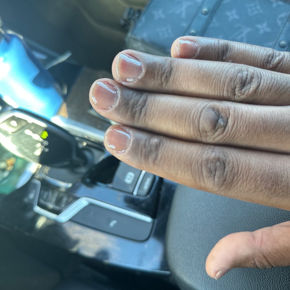 My nails...came out to the car to take a pic. What the heck?! My nails...came out to the car to take a pic. What the heck?!