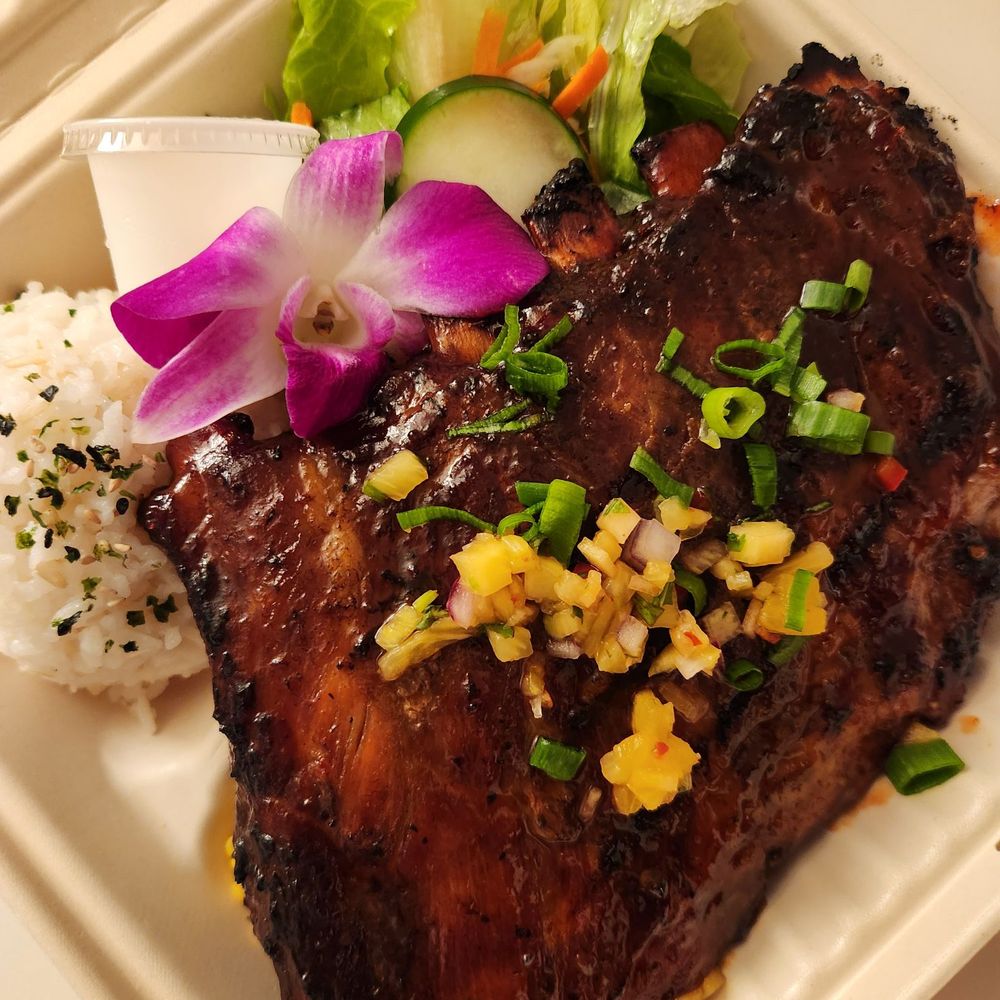 Blue Water Shrimp - BBQ Pork Ribs $24 - Hawaiian Near Me - Honolulu, Hawaii Blue Water Shrimp - BBQ Pork Ribs $24 - Hawaiian Near Me - Honolulu, Hawaii