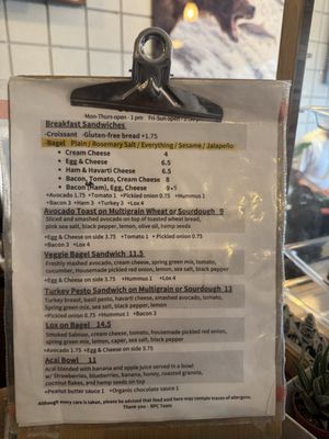 Menu photo 1 Bay Park Coffee San Diego, CA Menu photo 1 Bay Park Coffee San Diego, CA