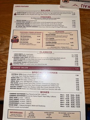 Menu photo 1 Hoffbrau Steak & Grill House Granbury, TX Menu photo 1 Hoffbrau Steak & Grill House Granbury, TX
