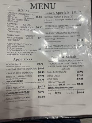 Menu photo 2 LaFours Seafood Restaurant Boerne, TX