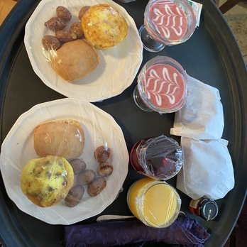 River Spring Lodge - a tray of breakfast foods - Bed & Breakfast Near Me - Darien Center, New York River Spring Lodge - a tray of breakfast foods - Bed & Breakfast Near Me - Darien Center, New York