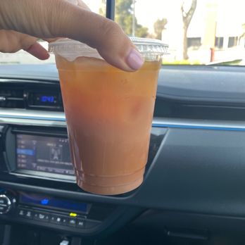 Caffeine Supreme - The iced vanilla latte we disliked and did not drink. - Coffee & Tea Near Me - Bakersfield, California