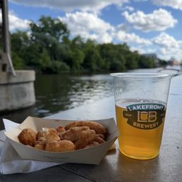 Beer and cheese curts