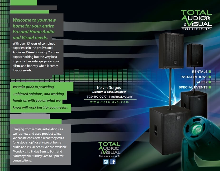 TOTAL AUDIO & VISUAL SOLUTIONS - Updated April 2026 - Request a Quote ...
