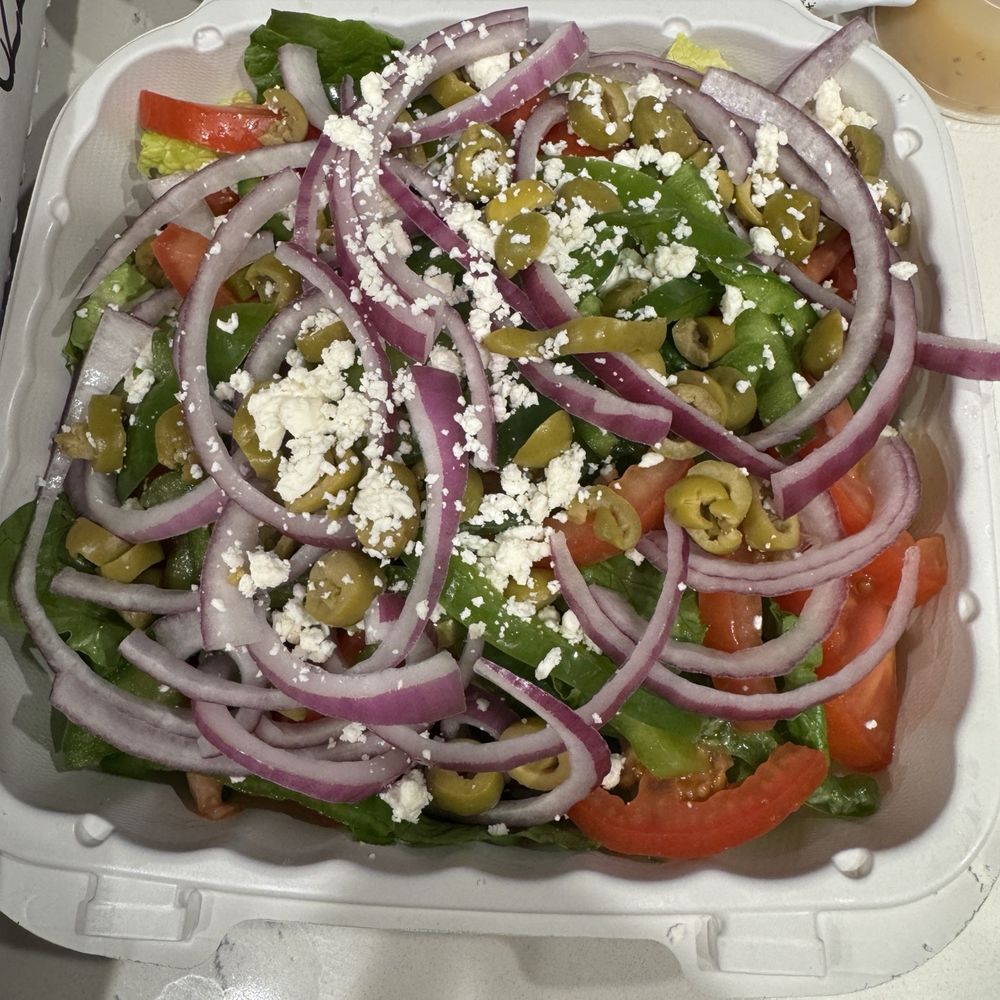 Lenzini's Pizza - A small, beautiful Greek salad. - Pizza Near Me - Los Angeles, California Lenzini's Pizza - A small, beautiful Greek salad. - Pizza Near Me - Los Angeles, California
