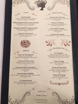 Menu photo 2 Bistrot Bagatelle São Paulo, SP