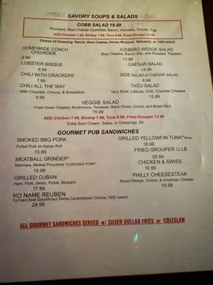 Menu photo 8 No Name Pub Big Pine Key, FL Menu photo 8 No Name Pub Big Pine Key, FL