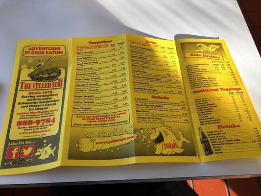 Menu photo 7 The Yeller Sub Albuquerque, NM