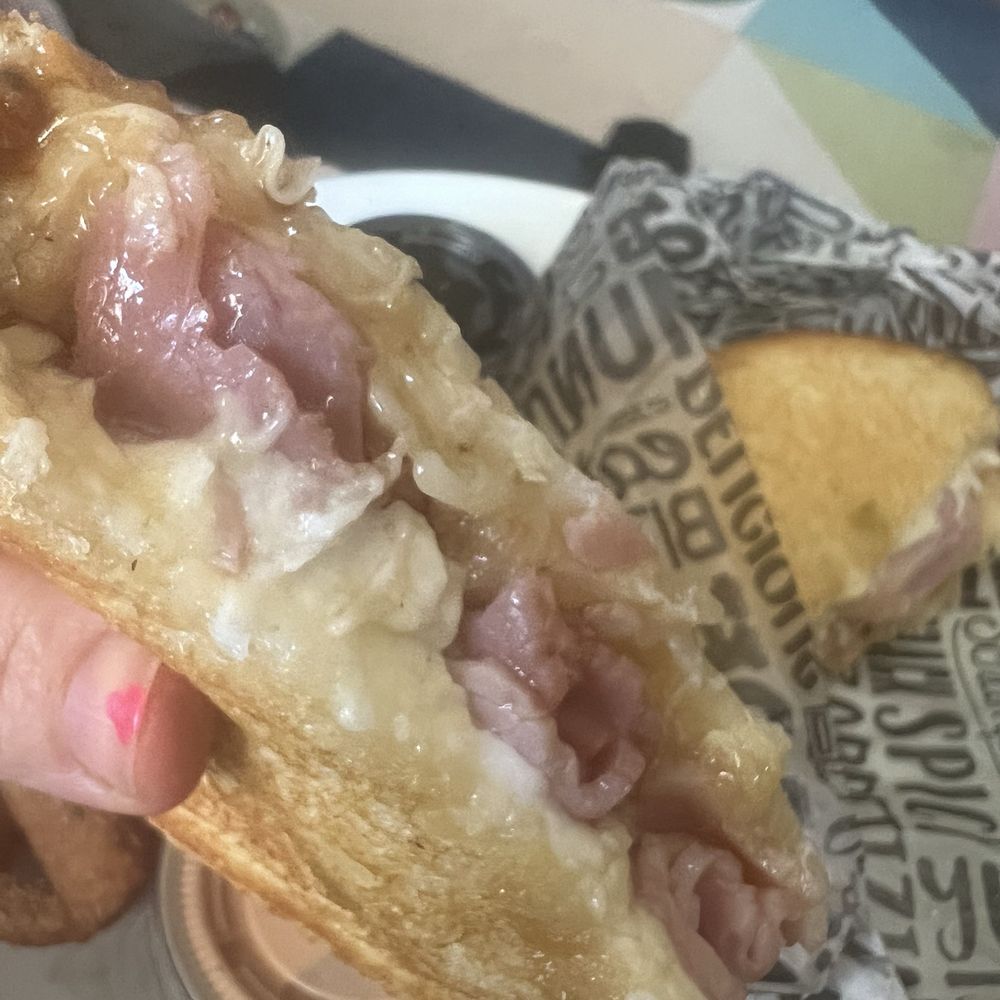 Melty-Murray - The special this month - The Hawaiian yummy ham, mozzarella, pineapple, and teriyaki sauce. Dipped in jalapeño jelly for a little spice - Sandwiches Near Me - Murray, Utah