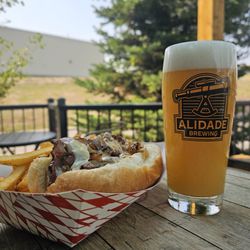 Bison French Dip Sandwich w/ Fries & Wild Echoes DDH Hazy Ipa