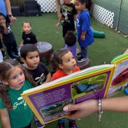 Smart Start of Homestead - Introducing our new BUG Book to our two's! Outdoor time is even more fun with a good nature book.