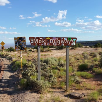 Moki Dugway - Sign at the top - Landmarks & Historical Buildings Near Me - Mexican Hat, Utah