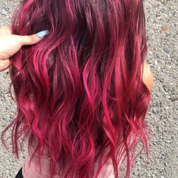 Salon Divina - Balayage in magenta - Hair Salons Near Me - Chino, California Salon Divina - Balayage in magenta - Hair Salons Near Me - Chino, California