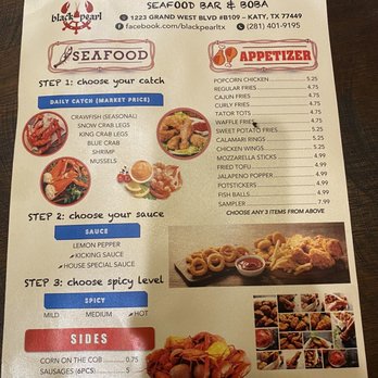 Black Pearl - Menu front page - Seafood Near Me - Katy, Texas Black Pearl - Menu front page - Seafood Near Me - Katy, Texas
