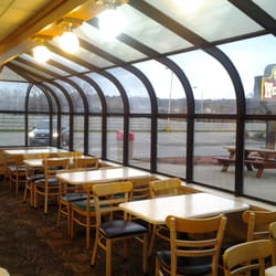 Wendy's - Nice classed in seating area.